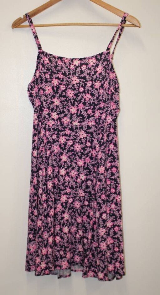 Gap Sleeveless Floral Dress Navy & Pink Size: S