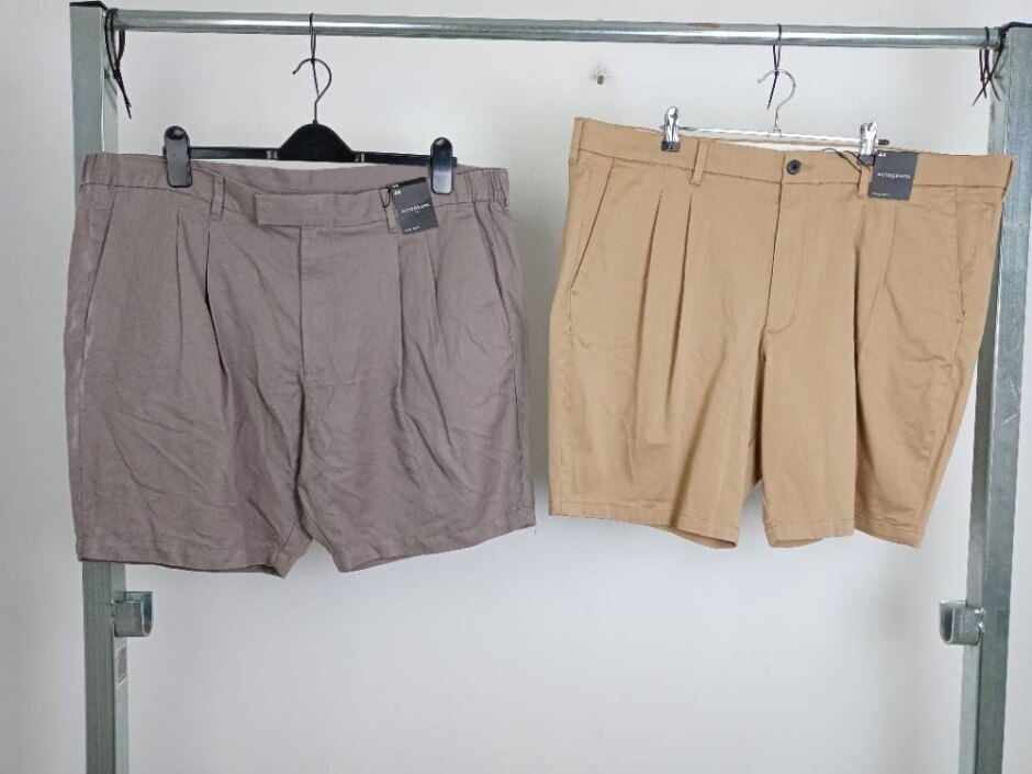 M&s Autograph 2pcs  Cotton Blend & Linen Shorts Multi Size: 44