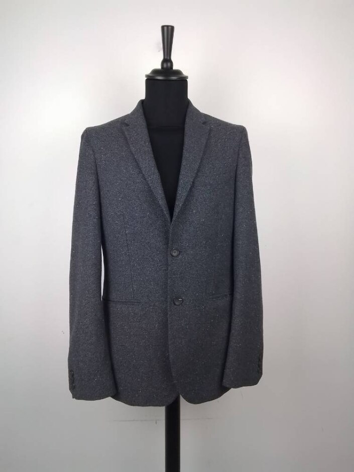 M&s Moon Tweed Blazer Jacket Neutral Size: M