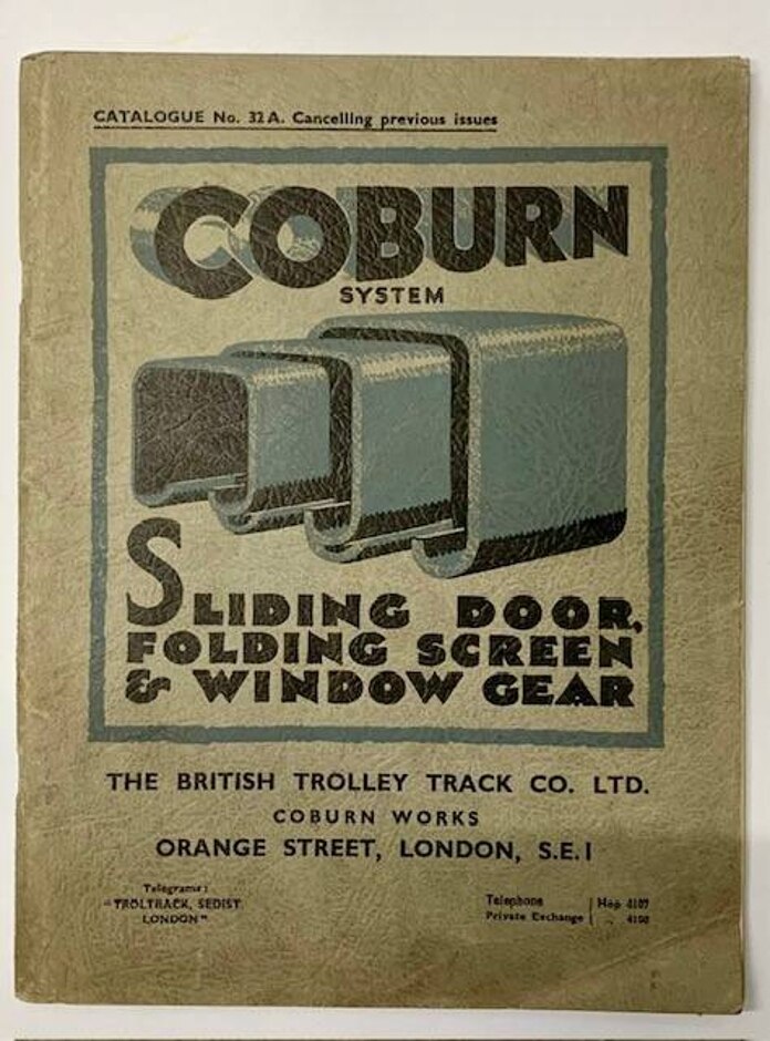 Coburn System - Sliding Door, Folding Screen & Window Gear Catalogue No. 32a