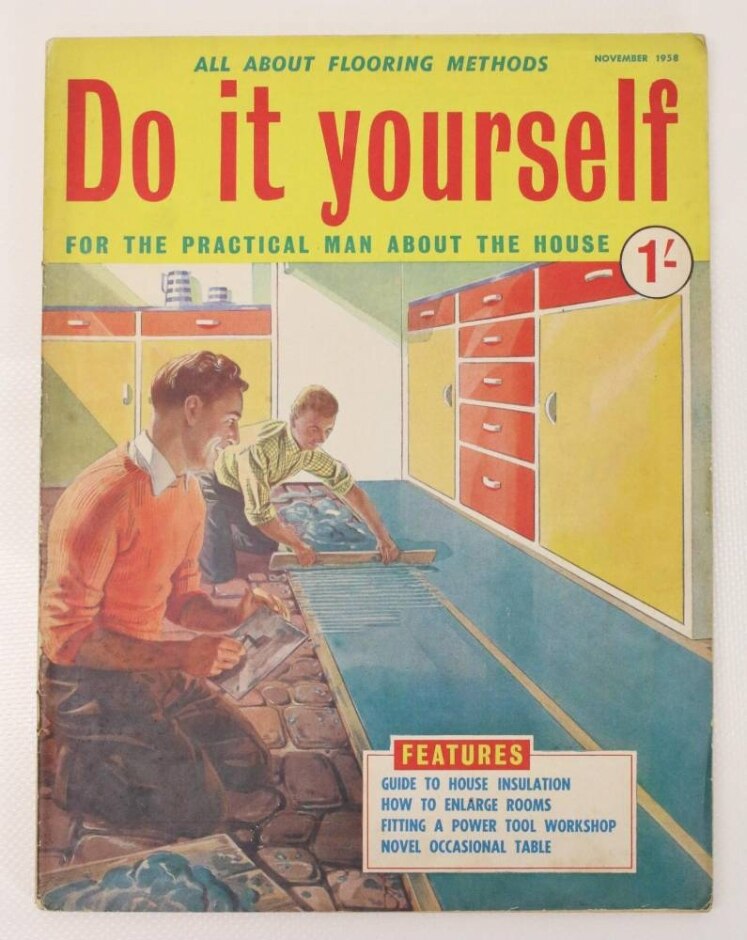 Vintage Diy Magazine Flooring Methods November 1958 Edition