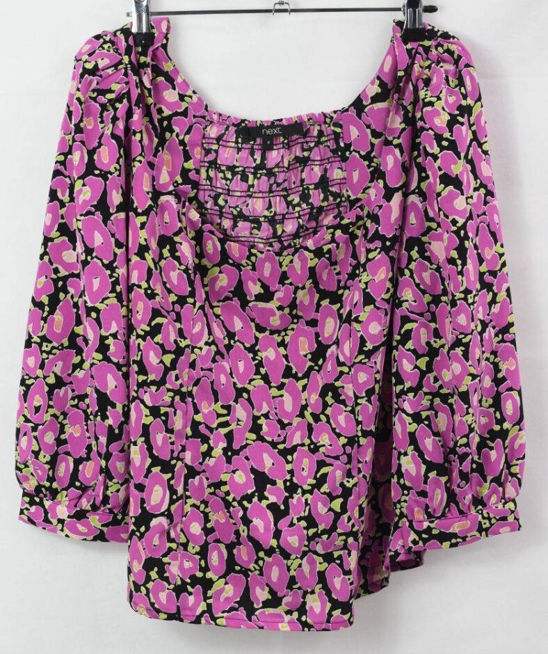 Next Long Sleeve Blouse Floral Print Size: 8