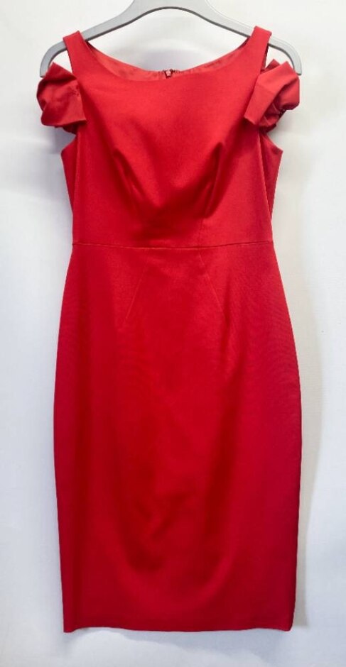 Coast Boat Neck Off Shoulder Red Size: 12