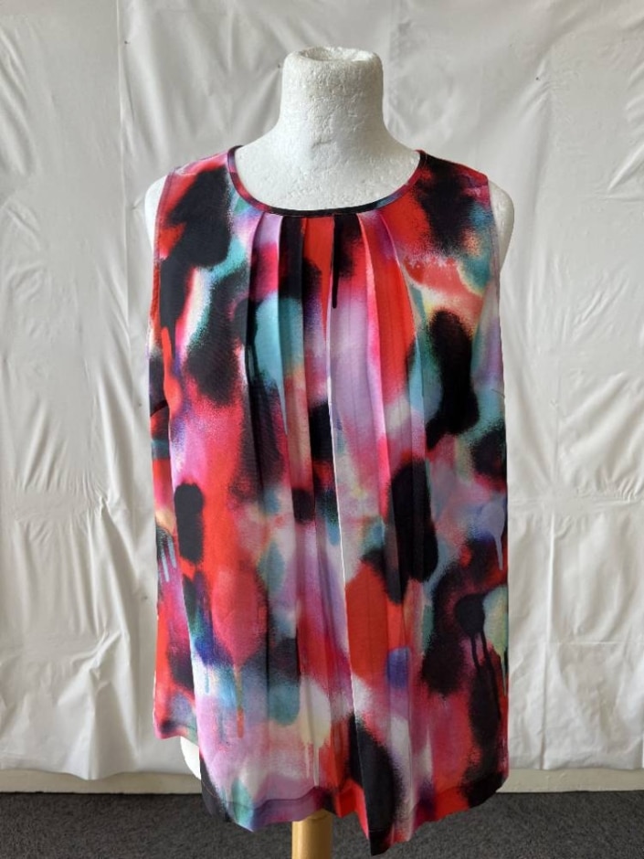 French Connection Sleeveless Blouse Multicoloured Size: 10