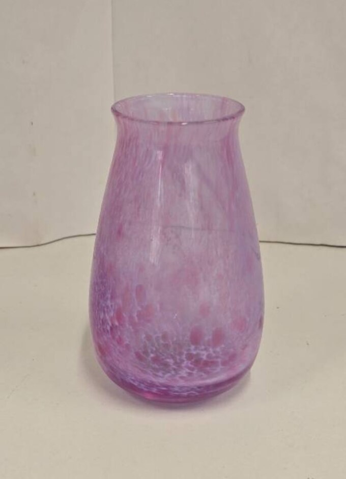 Purple Caithness Glass Bud Vase.