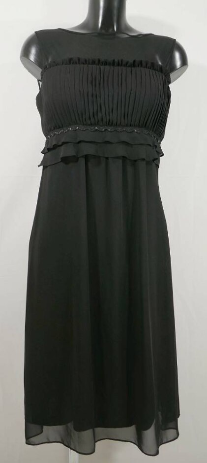 Sangria Sleeveless Cocktail Dress Black Size: 8