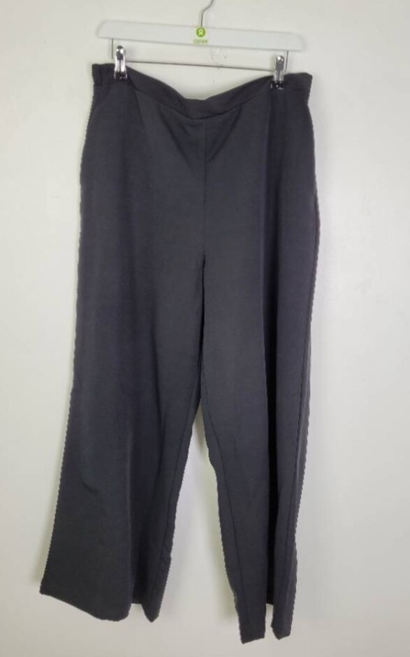 Finery London Nat Wide Leg Trousers Short Black Size: 16