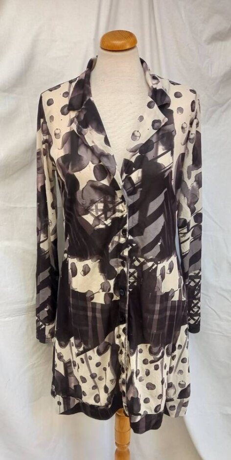 Zeitlos By Luana Semi Sheer Dress/jacket Multicoloured Size: 14