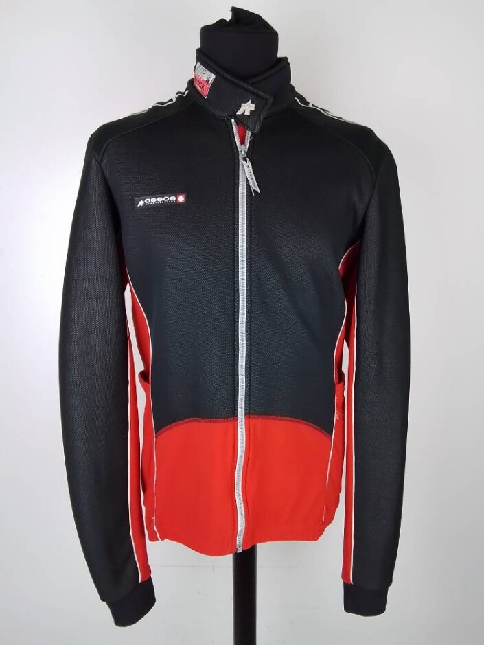 Assos Airblock Cycling Racing  Longsleeve  Red Black  Size: Xl