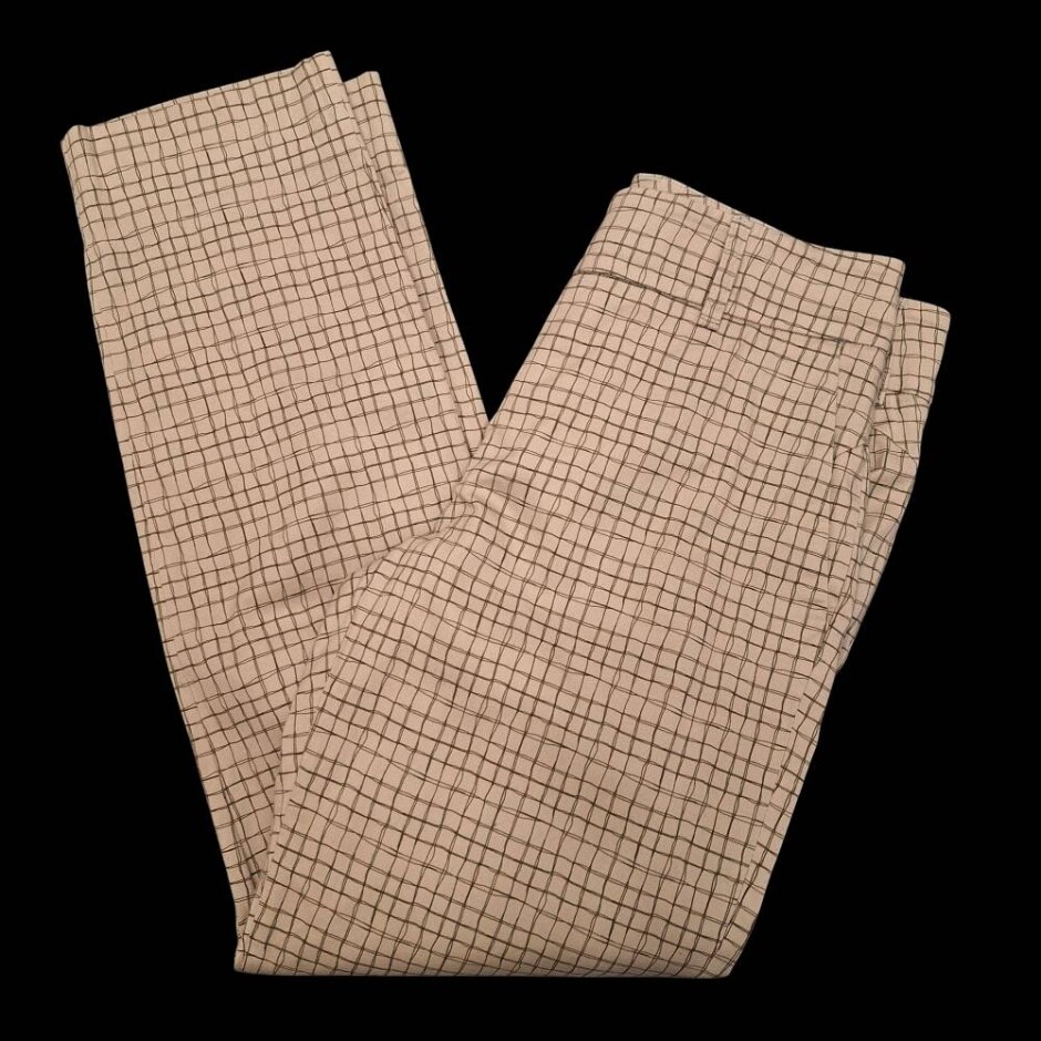 Piazza Sempione Trousers Cream Mix Size: 40