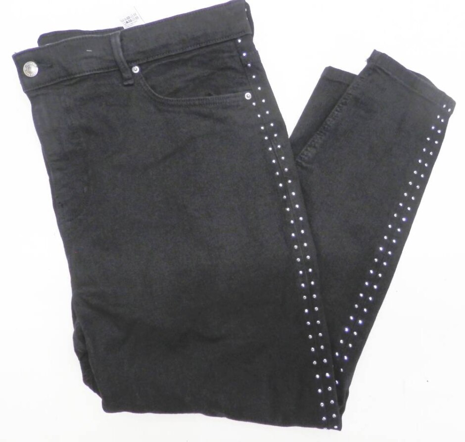 M&s Marks & Spencer Bnwot Short Skinny Jeans Black Size: 20