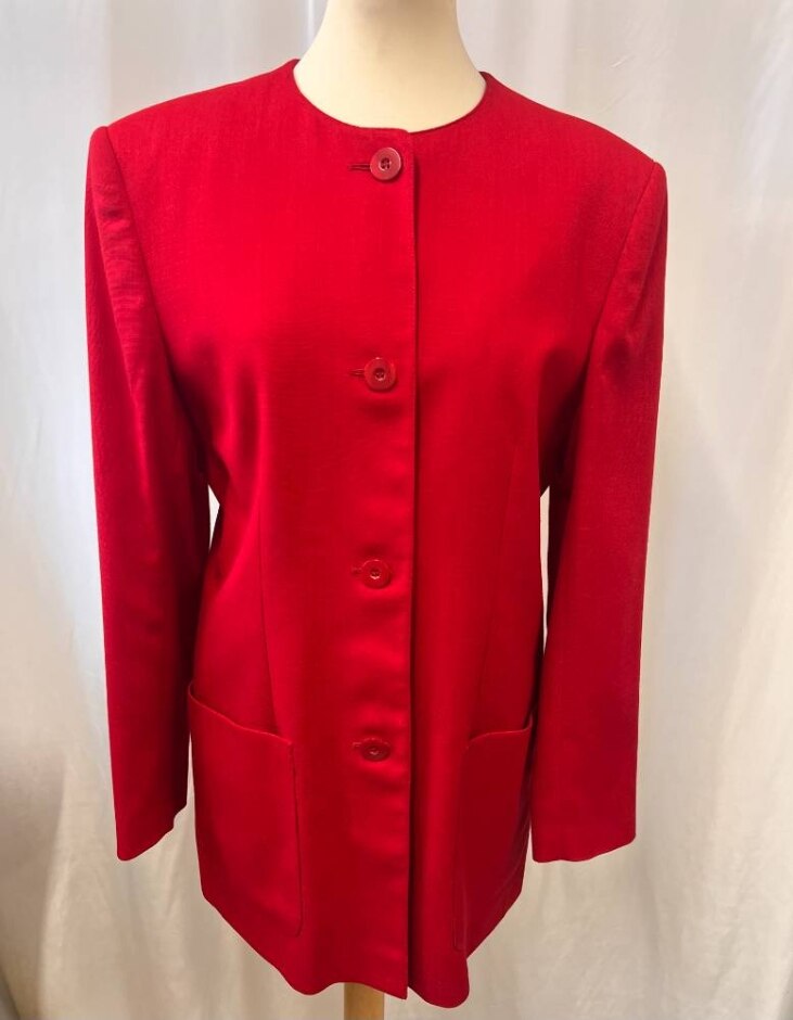 Vintage Viyella Blazer Red Size: 8