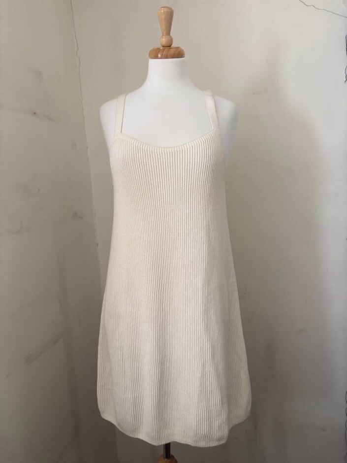 & Other Stories Women Knitwear Dress 74%cotton Cream Size: M