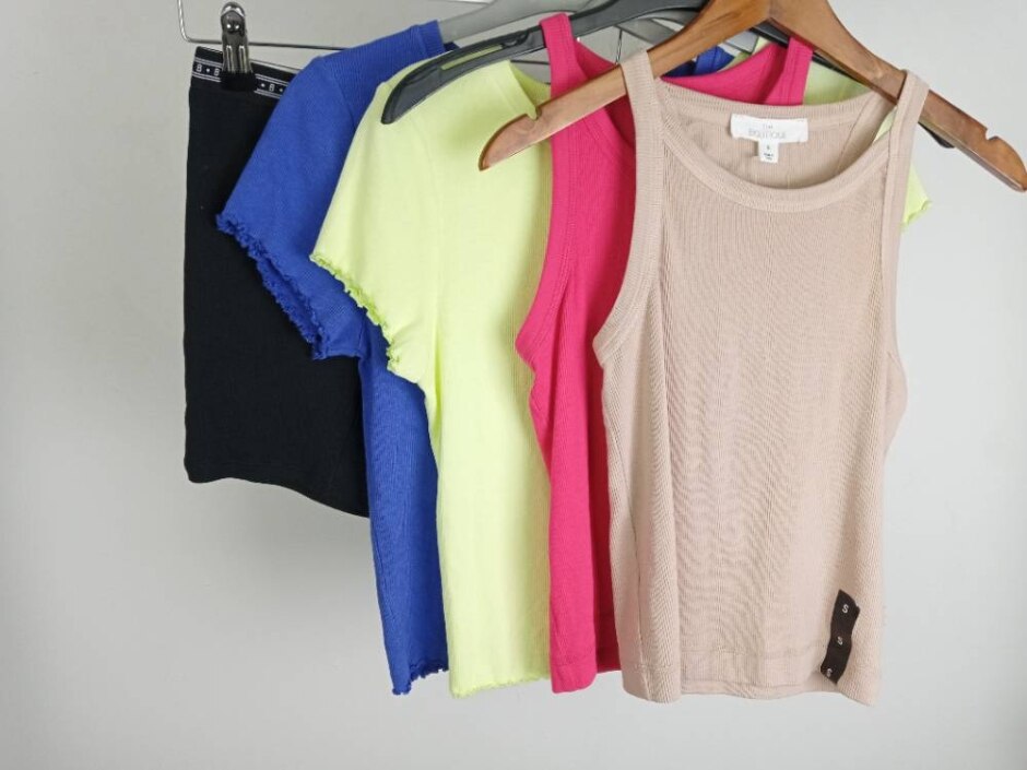 B By Boutique Women's Vest Top /t-shirt/shorts 5xbundle Nwot Pink/blue/green Size: S