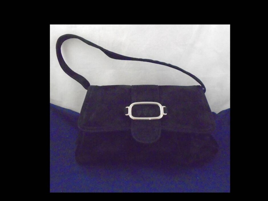Per Una Black Fabric Small Hand/shoulder Bag