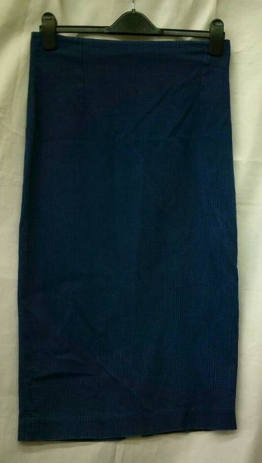 Jigsaw Pencil Skirt Blue Size: 12
