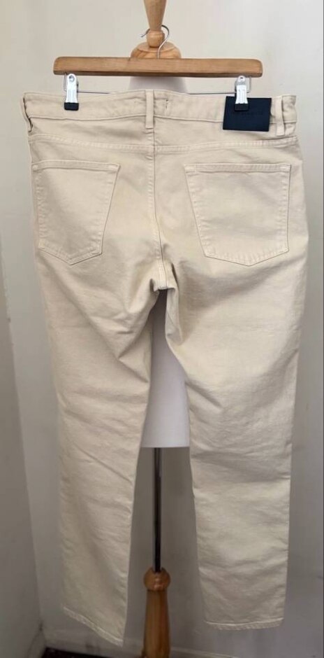 Mr Marvis Men Jeans 99% Cotton Beige Size: 36
