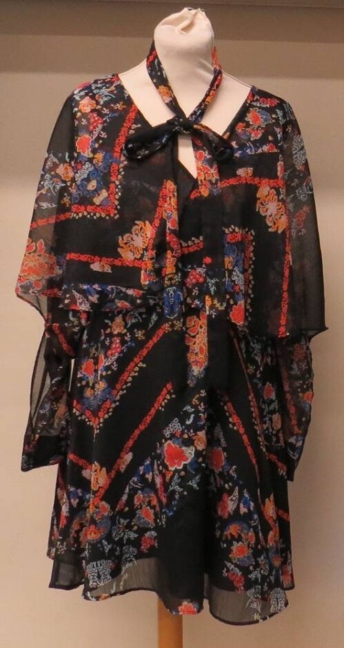 River Island Women's Dress Patterned Black Size: 16