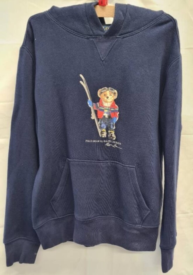 Ralph Lauren Polo Bear Hoodie Blue Size: 8 - 9 Years