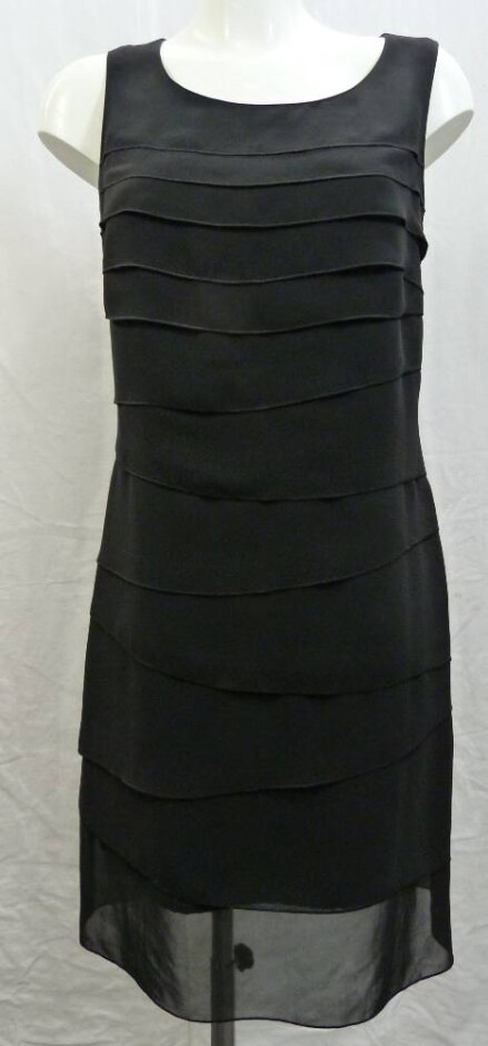 Gerry Weber Tiered Straight Dress Black Size: S