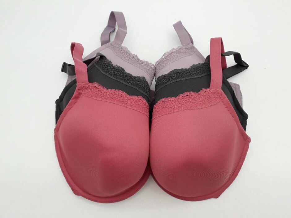 M&s Nwot Women's Lace Detail Underwired Bra 3xbundle Lilac/raspberry Size: 36gg