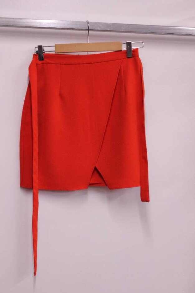River Island Mini Skirt Orange Size: 8