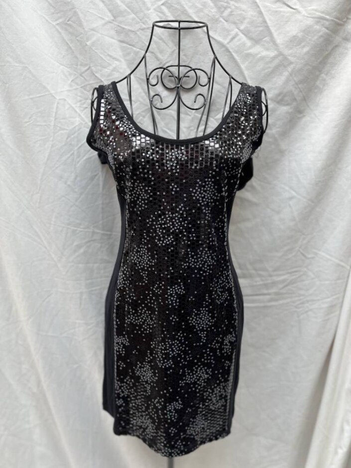 Miss Selfridge Midi Party Dress Black Size: 12