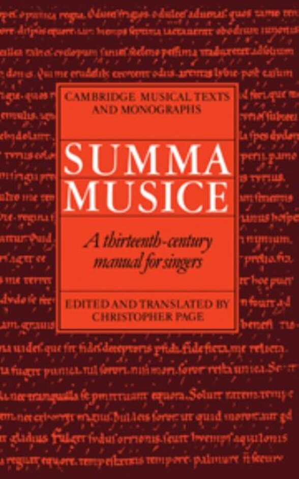 Summa Musice By Christopher Page