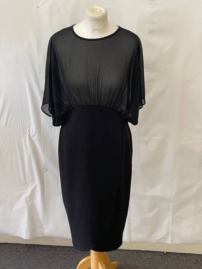 Asos Mid Length Dress Black Size: 10