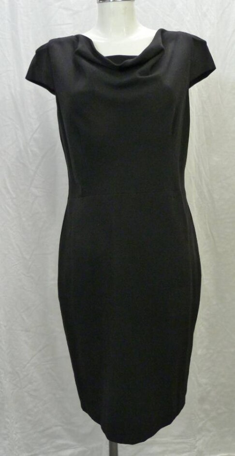 F&f Cowl Neck Dress Black Size: 14