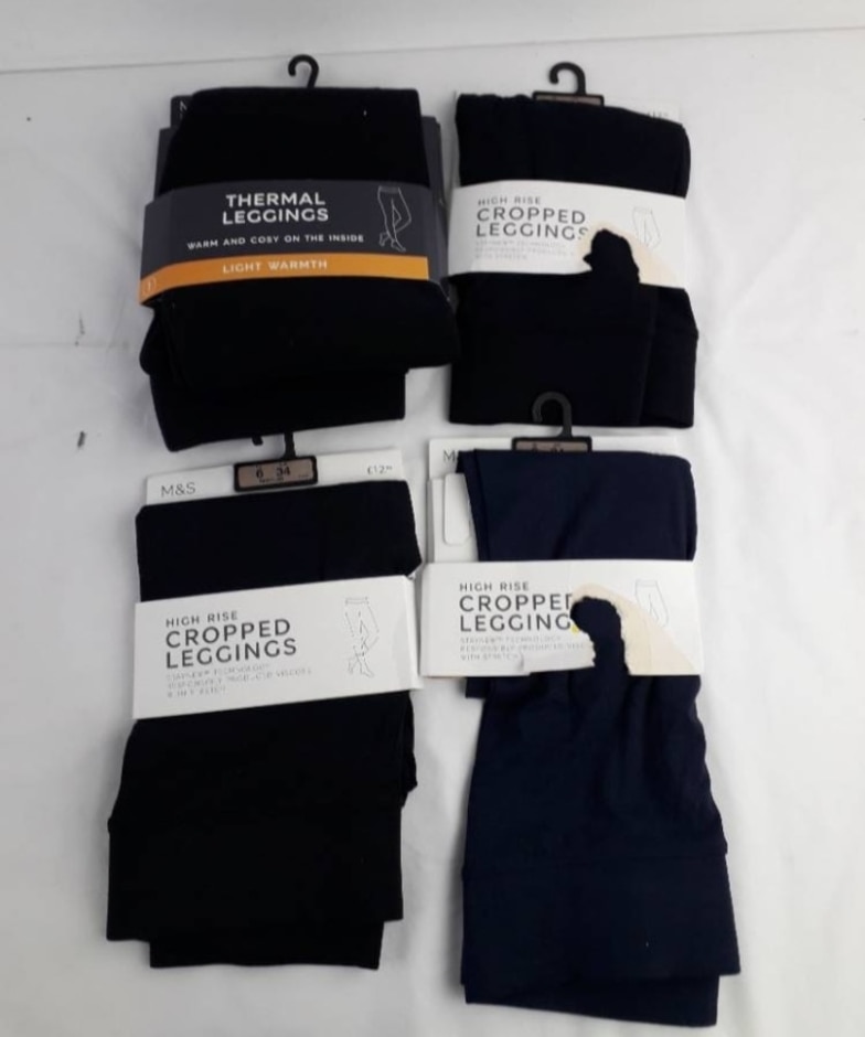 Marks & Spencer Leggings Bundle X 4 Black Navy Size: 6