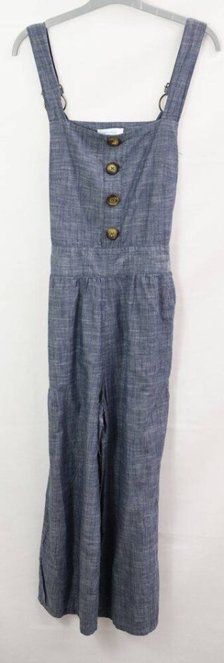 Blue Vanilla Strapped Top Jumpsuit Grey Size: 10