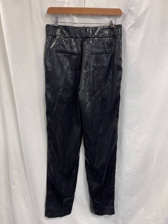Reiss Shimmer Trousers Black Size: 8
