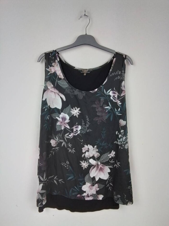 Lipsy Women's Sleeveless Top Floral Size: 20