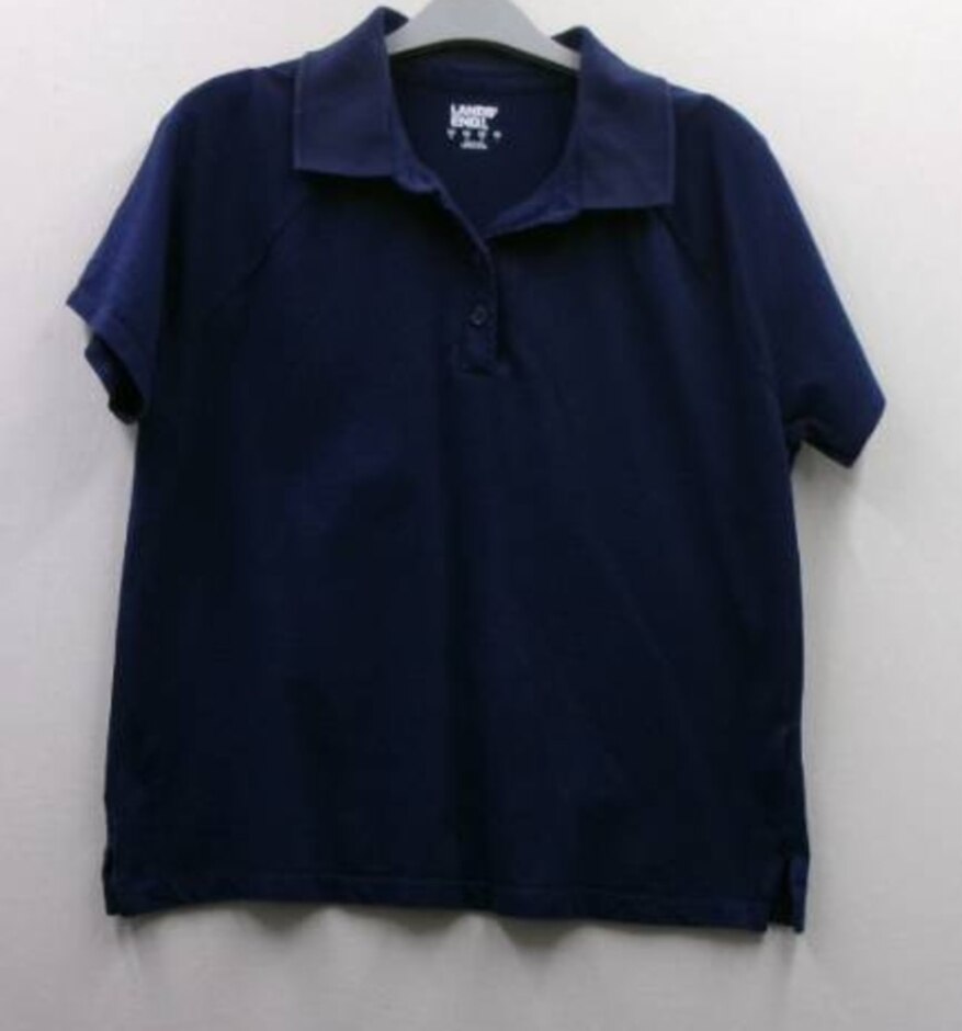 Land's End Polo Shirt Navy Size: M