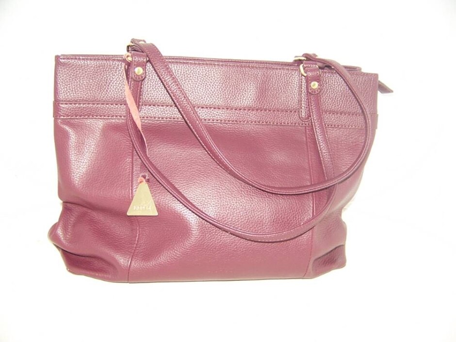 L.credi Plum Purple Soft Leather Shoulder Bag