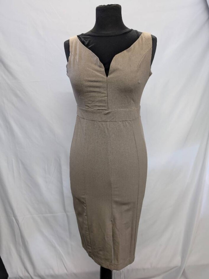 Collection London Dress Light Brown Size: 8