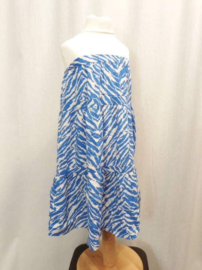 Joules New  Summer Dress Blue Mix Size: 7 - 8 Years