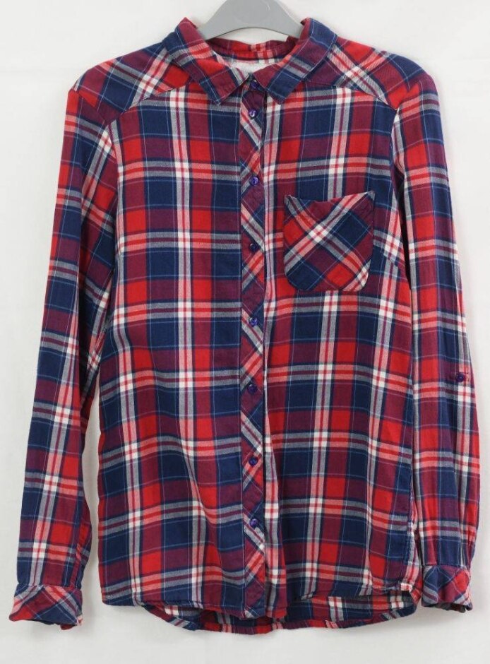 Red Herring Check Shirt Red / Blue Size: 8