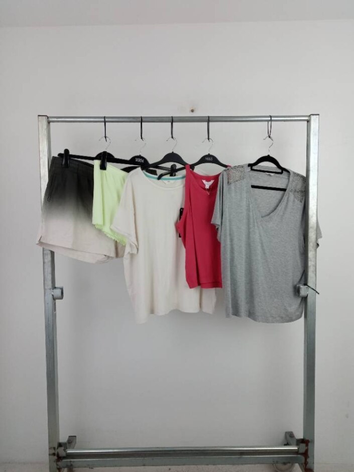 M&s Pyjamas 5pcs Lounge Bundle Shorts Tops Multi New Size: Xl