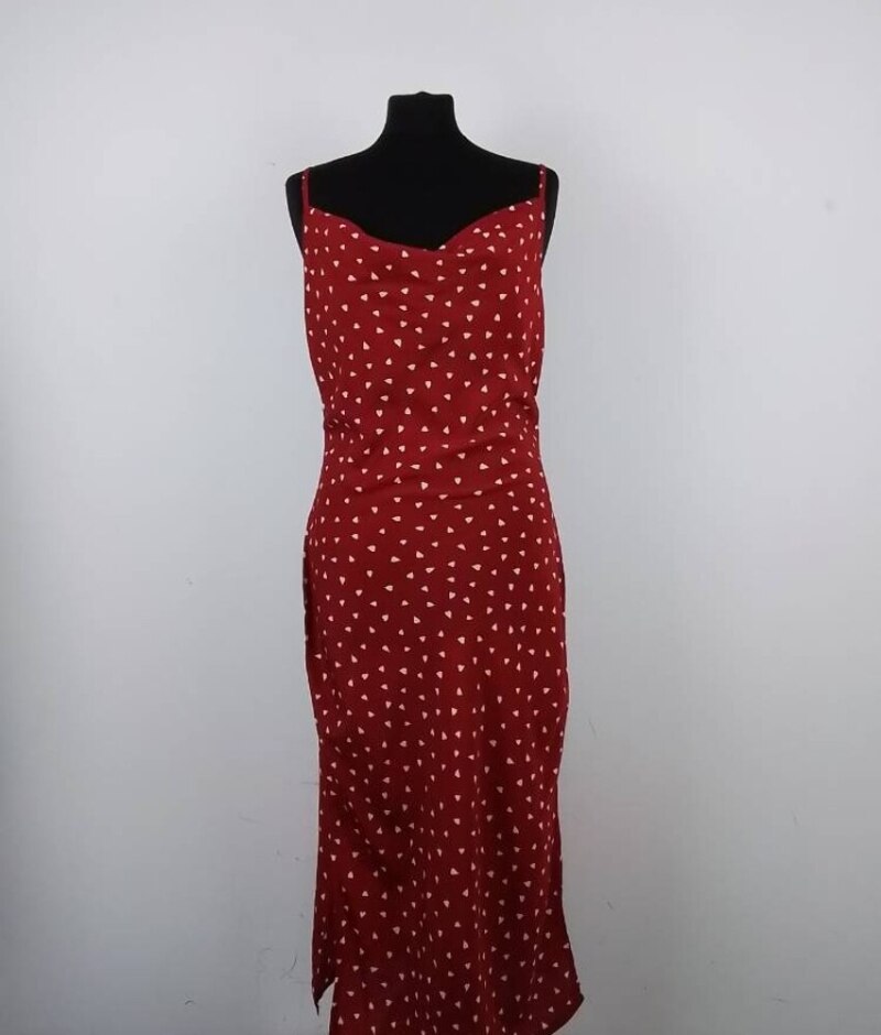 Nasty Gal  Casual Dress Red & White  Size: 12