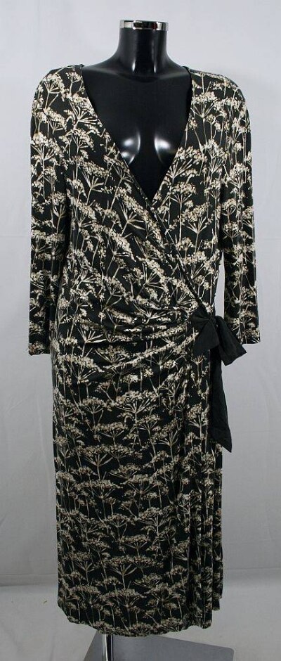 Fenn Wright Manson Wrap-around Dress Multi Size: 14