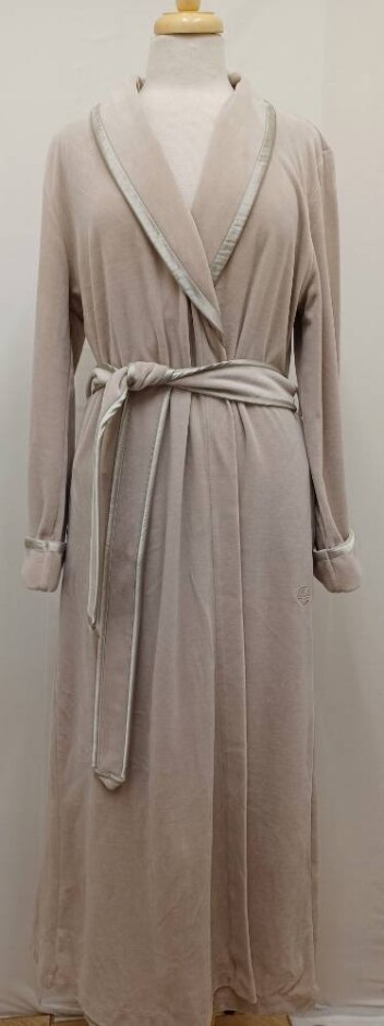 Féraud Paris Velours Dressing Gown Beige Size: 12
