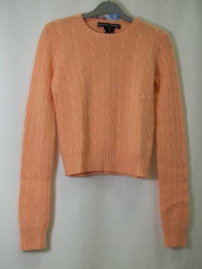 Ralph Lauren Jumper/crop - Cashmere Orange Size: S