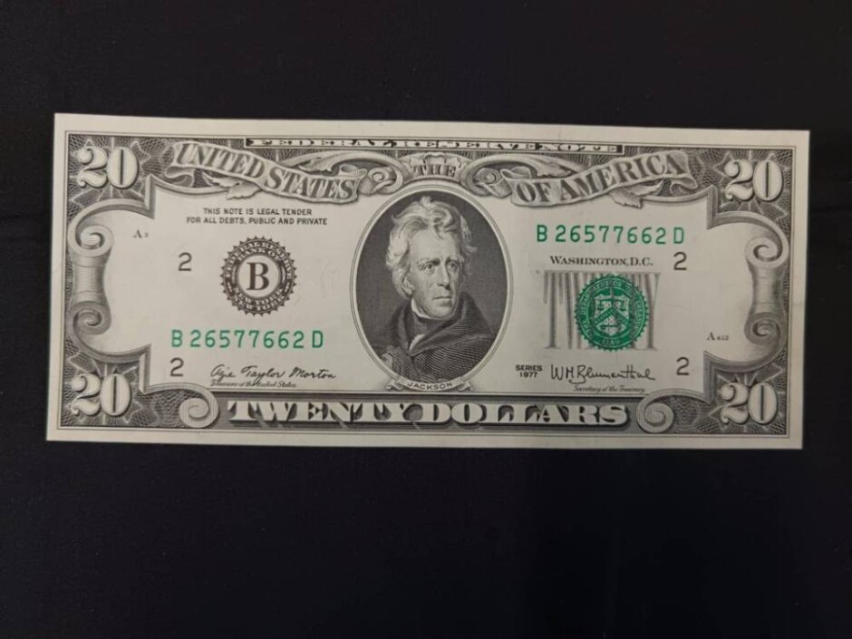 1977 United States Twenty Dollar Note - Uncirculated