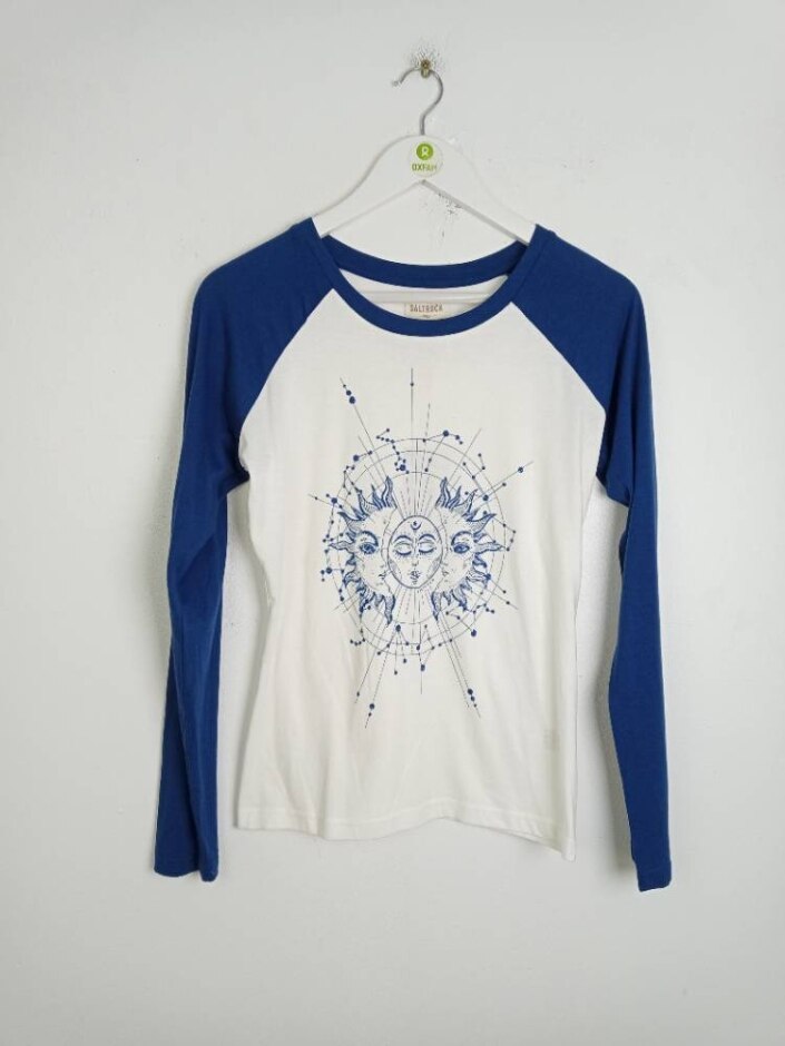 Saltrock Star Sign Long Sleeve Top White Size: 10