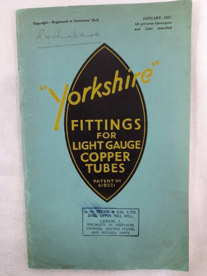 Yorkshire Fittings for Light Gauge Copper Tubes Catalogue Oxfam Shop