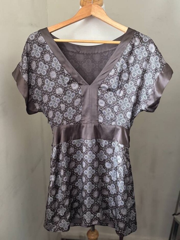 Ted Baker Women Dress 100% Silk Multi-coloured Size: S