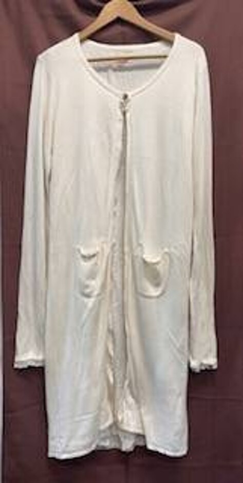 Avoca Long Lined Cardigan Beige Size: 4