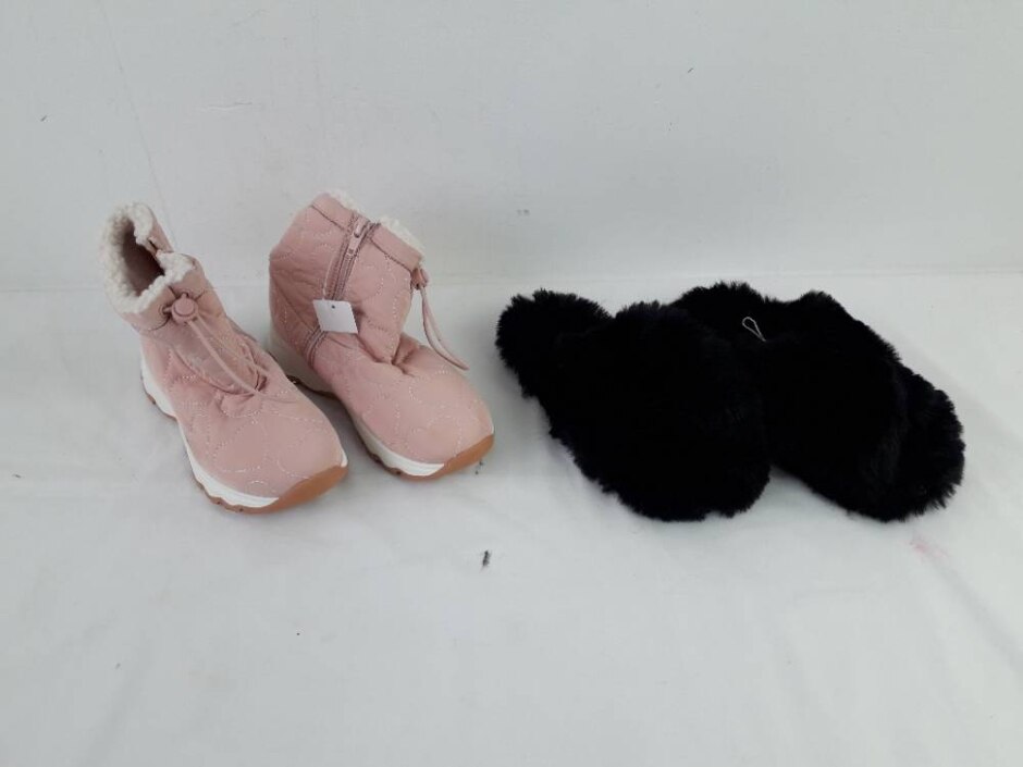 M&s Kids Girls 2xbundle Shoes Boots, Slippers Size 13 Multicolour Size: Other
